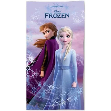 Bavlněná plážová osuška Ledové království - Anna a Elsa