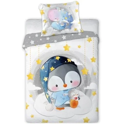 Povlečení do dětské postýlky s Tučňákem