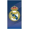 Licencovaná osuška FC Real Madrid s motivem El Escudo, tedy klubového erbu. Je vyrobená z dobře savého mikrovlákna s gramáží 300 g/m². Rozměry 70 × 140 cm.
