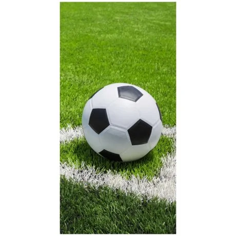 Bavlněná plážová osuška s fotbalovým míčem