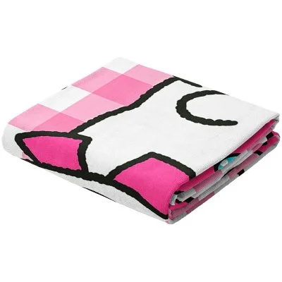 Bavlněná plážová osuška My Melody - Růžový králíček