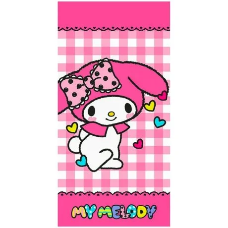 Bavlněná plážová osuška My Melody - Růžový králíček