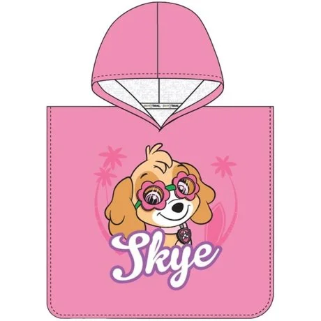 Dívčí plážové pončo Tlapková patrola - Ready to relax!