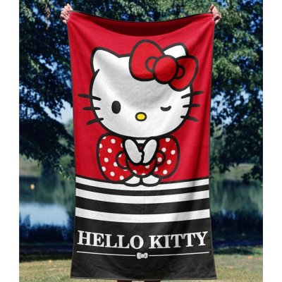 Bavlněná plážová osuška Hello Kitty - Malá parádnice