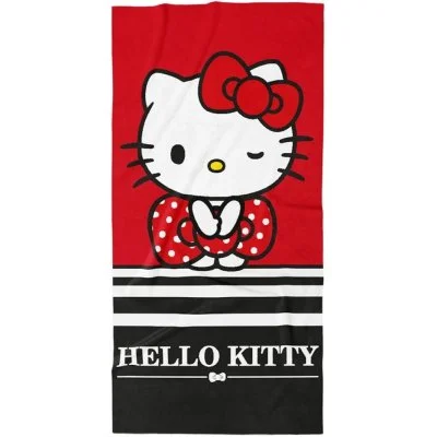 Bavlněná plážová osuška Hello Kitty - Malá parádnice