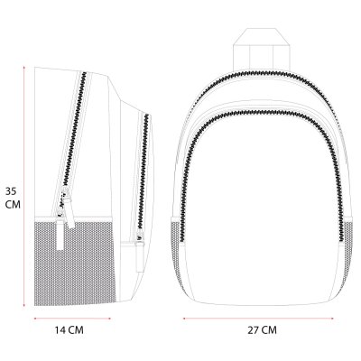 Dětský batoh s přední kapsou Ježek Sonic