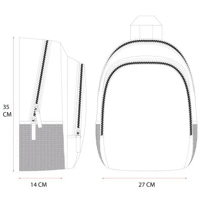 Dětský batoh s přední kapsou Ježek Sonic