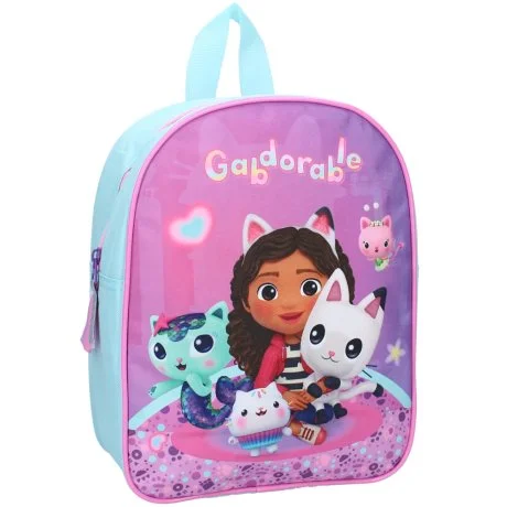 Dívčí předškolní batůžek Gábinin kouzelný domek