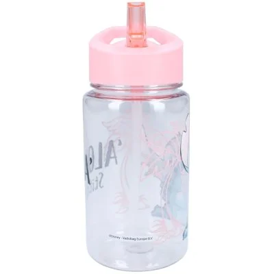 Dívčí plastová láhev na pití Lilo & Stitch s brčkem