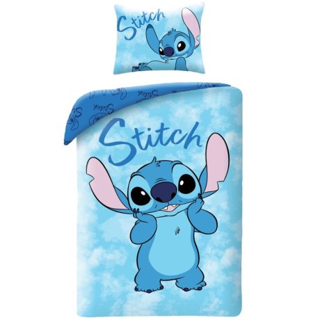 Bavlněné ložní povlečení Stitch v oblacích