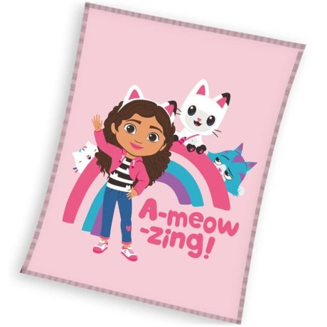 Coral fleece deka Gábinin kouzelný domek - Mňauúžasná Gábi