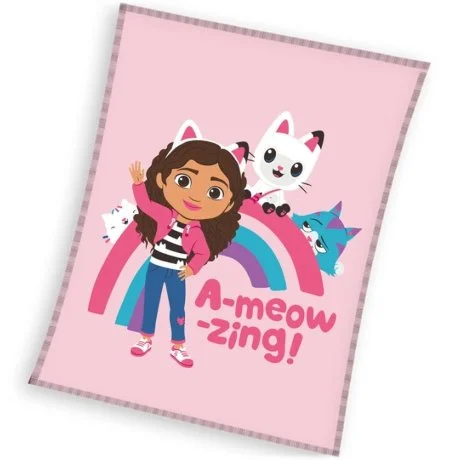 Coral fleece deka Gábinin kouzelný domek - Mňauúžasná Gábi