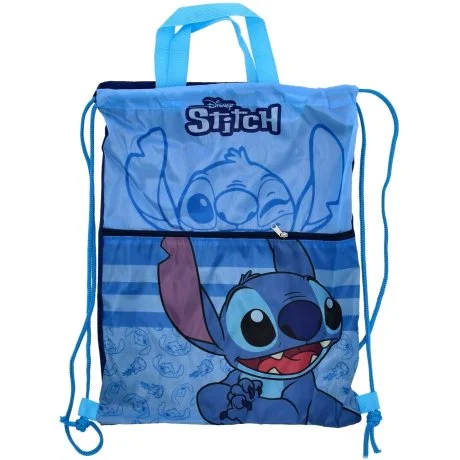 Chlapecký sportovní vak Stitch s kapsou na zip