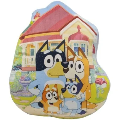 Tvarovaný 3D polštářek Bluey - rodinka