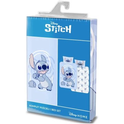 Bavlněné ložní povlečení Stitch v modré barvě pro kluky