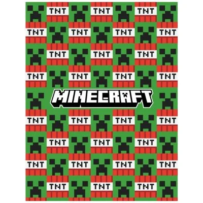 Coral fleece deka Minecraft - Creeper a TNT