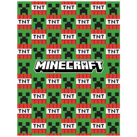 Coral fleece deka Minecraft - Creeper a TNT