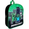 Malý dětský batoh s motivem hlavních postav z hry Minecraft potěší všechny malé hráče a fanoušky této legendární hry. Má jeden hlavní prostor a nastavitelné popruhy pro pohodlné nošení. Rozměry jsou 30 × 26 × 10 cm.