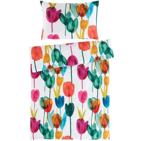 Saténové ložní povlečení Tulipi - Bedtex Exclusive