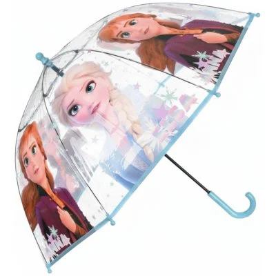 Dívčí průhledný deštník Ledové království - Anna a Elsa