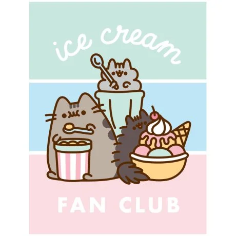 Coral fleece deka Pusheen - Ice Cream Fan Club