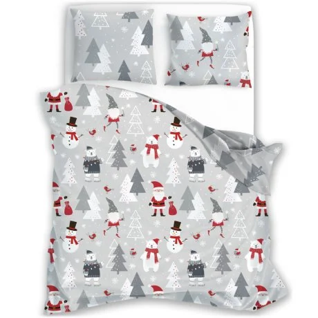 Vánoční bavlněné ložní povlečení - Přátelé ze severního pólu