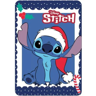 Vánoční flísová deka Lilo & Stitch