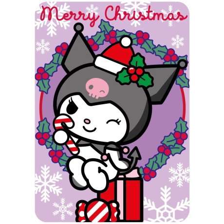 Vánoční flísová deka Kuromi