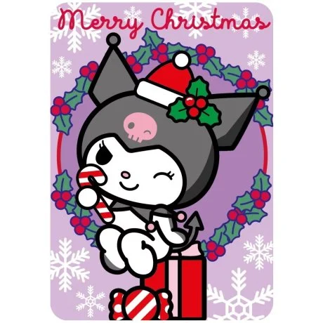 Vánoční flísová deka Kuromi