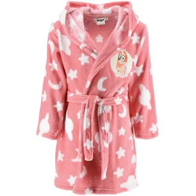 Dívčí fleece župan s kapucí Bluey - Bingo