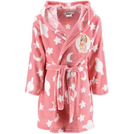 Dívčí fleece župan s kapucí Bluey - Bingo