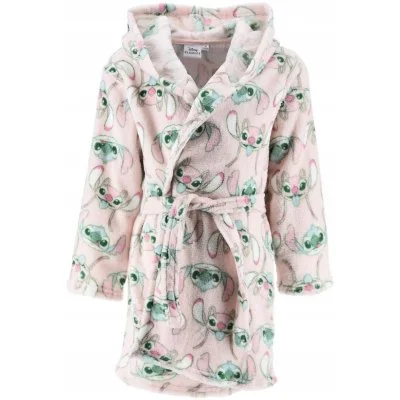 Dívčí fleece župan s kapucí Lilo & Stitch