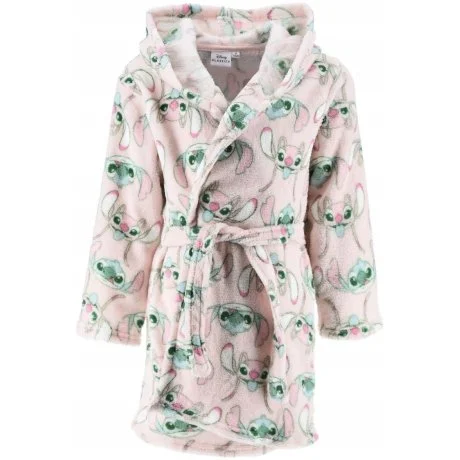 Dívčí fleece župan s kapucí Lilo & Stitch