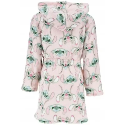 Dívčí fleece župan s kapucí Lilo & Stitch