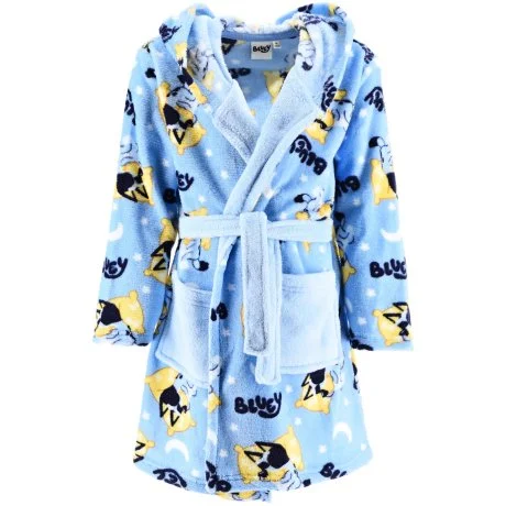 Dětský fleece župan s kapucí Bluey