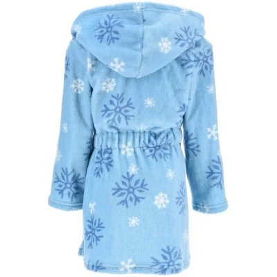 Dívčí fleece župan s kapucí Ledové království - Elsa