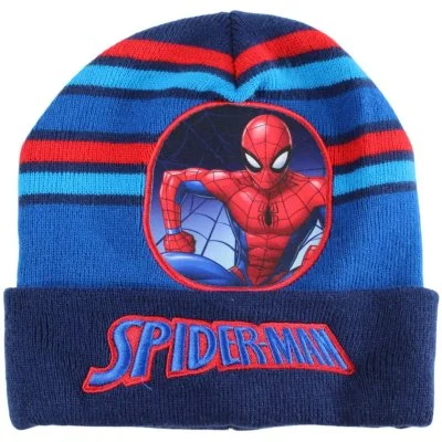 Dětská zimní pletená čepice Spiderman