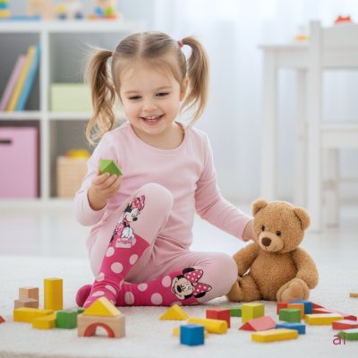 Dívčí punčocháče s puntíky Minnie Mouse