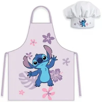 Dívčí zástěra s kuchařskou čepicí Lilo & Stitch