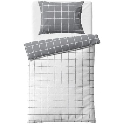 Flanelové ložní povlečení Kostka City
