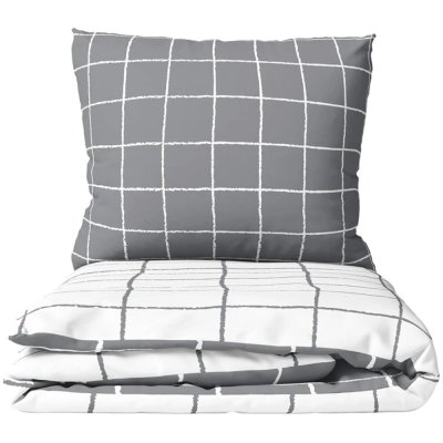 Flanelové ložní povlečení Kostka City