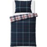 Flanelová souprava ložního povlečení Káro Oxford ze série BedTex Home Line s klasickým károvaným motivem v tmavě modré, červené a bílé kombinaci. Vyrobena z hebkého flanelu s vyšší gramáží a jemně česaným povrchem. Rozměry 140 x 200 cm a 70 x 90 cm, zapínání na zip.