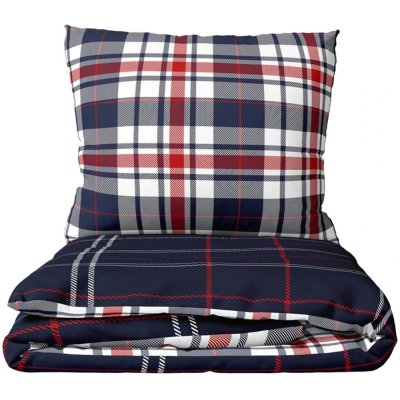 Flanelové ložní povlečení Káro Oxford