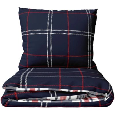 Flanelové ložní povlečení Káro Oxford