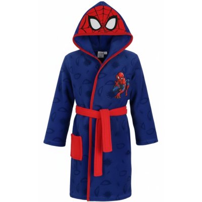 Chlapecký coral fleece župan s kapucí Spiderman