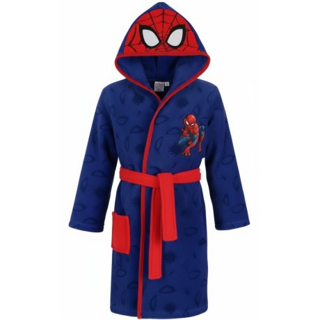Chlapecký coral fleece župan s kapucí Spiderman