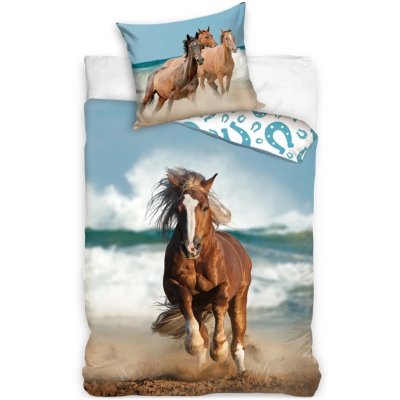 Bavlněné ložní povlečení Kůň na pobřeží