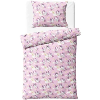 Bavlněné ložní povlečení Duhový svět s jednorožci