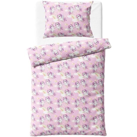 Bavlněné ložní povlečení Duhový svět s jednorožci