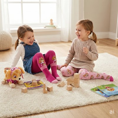 Dívčí punčocháče s Tlapková patrola